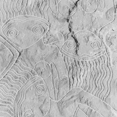 Detail des Brunnens in Wolfhausen